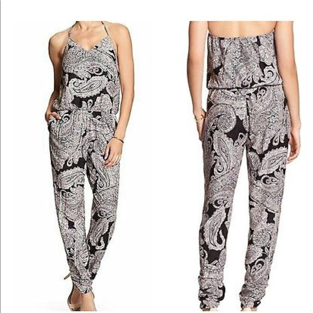 Banana Republic paisley jumpsuit